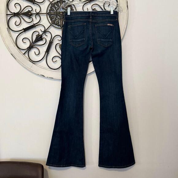 Hudson Jeans Mia Flare Dark Wash Low Rise Denim size 25 - Picture 2 of 5
